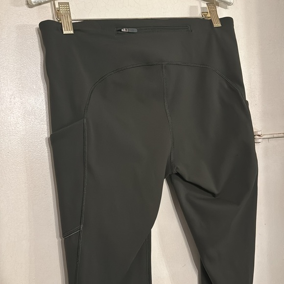 Brand new LULULEMON khaki green full length leggings with deep side pockets Sz.8 - Picture 10 of 14